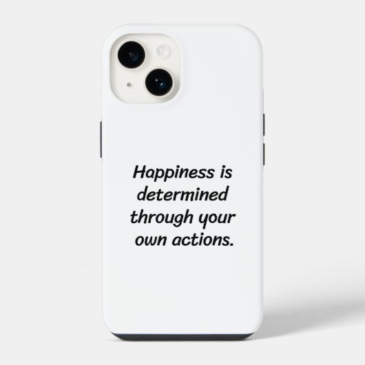 幸せ iPhone カーケース iPhoneケース (裏面)