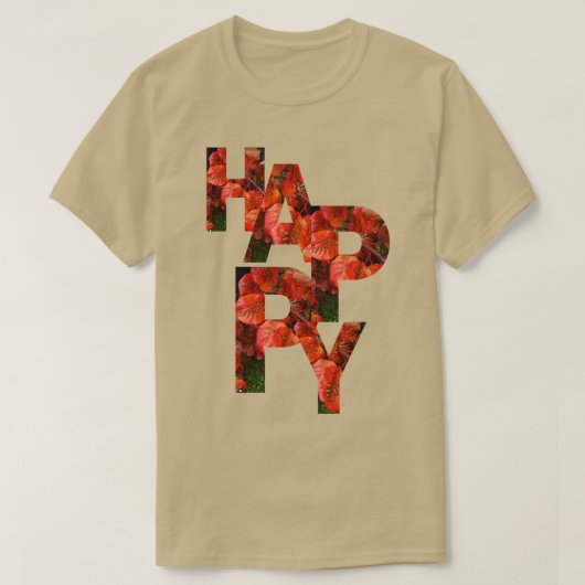 幸せ Tシャツ (デザイン正面)