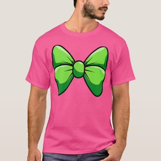 幸せSt patricks day蝶ネクタイの衣装 Tシャツ (正面)