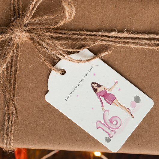 幸せsweet sixteen16歳 ギフトタグ