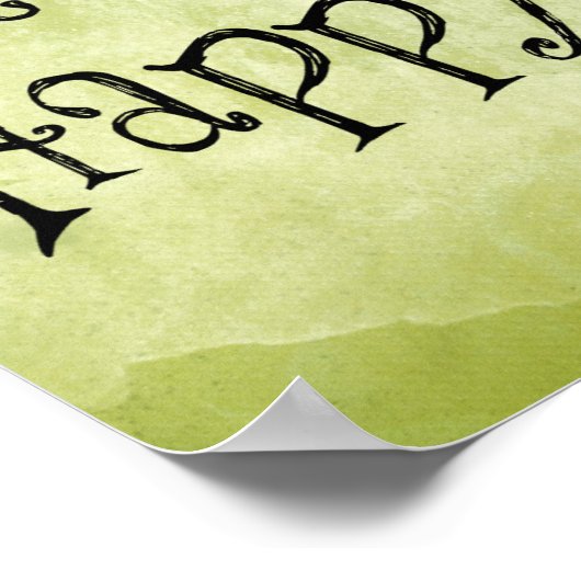 幸やる気を起こさせるせな引用文 ポスター (角)