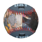 幸エレガントせな父の日の家族の写真ボウタイ 野球ボール (正面)