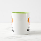 幸カスタムせなピエロ顔と陽気な子供のマグカップ ツートーンマグカップ (中央)