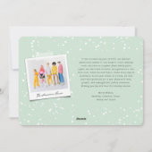 幸カラフルせな日と明るい方法新年の写真 シーズンカード (裏面)