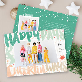 幸カラフルせな日と明るい方法新年の写真 シーズンカード