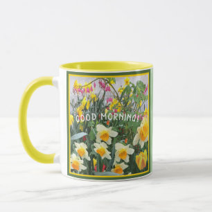 幸カラフルせな朝花コーヒーマグ マグカップ