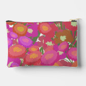 幸カラフルせな花のパターン+イニシャル アクセサリーポーチ (裏面)