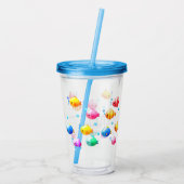 幸カラフルせな魚 アクリルタンブラー (裏面)