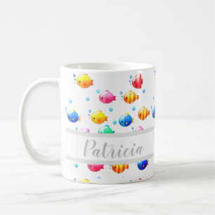 幸カラフルせな魚 コーヒーマグカップ