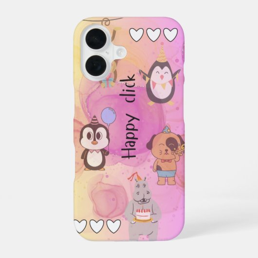 幸クリック iPhone 16ケース (裏面)