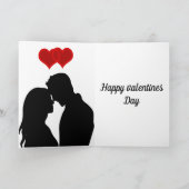 幸パーソナライズされたせなバレンタイン・デイ・カード シーズンカード (内部)