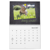 幸パーソナライズされたせな休日，新年，写真 カレンダー (3月 2027)