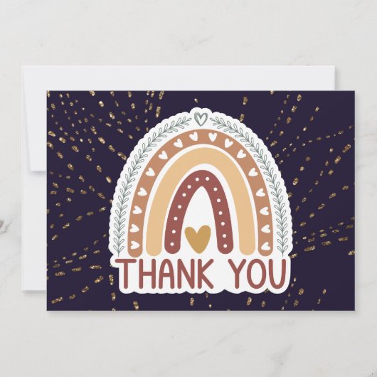 幸パーソナライズされたせな先生の日サンキューカード。 サンキューカード (正面)