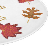 幸パーソナライズされたせな感謝祭 カッティングボード (角)