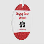 幸パーソナライズされたせな新しいホームオーナメント オーナメント (正面)