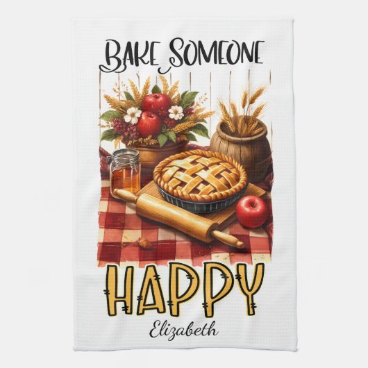 幸パーソナライズされたせにする キッチンタオル (縦)