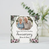 幸パーソナライズされた結婚命日 シーズンカード (スタンド正面)