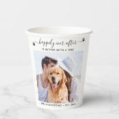 幸モダンせな写真結婚を 紙コップ (正面)