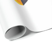 幸モダンせな感謝祭の陽気なデザイン ラッピングペーパー (ロールコーナー)