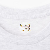 幸モダンせな感謝祭の陽気なデザイン ラベル (貼付)