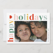 幸モダンカラフル日写真 シーズンカード (正面)