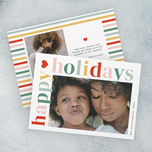 幸モダンカラフル日写真 シーズンカード