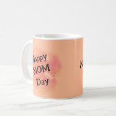 幸モダン幸な母の日の水の色フローラ コーヒーマグカップ (正面左)