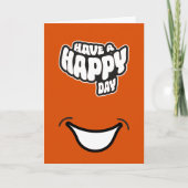 幸モダン意(誕生)日文字折り畳みグリーティングカード カード (正面)