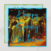 幸不気味ハローウィンパーティテンプレート (正面/裏面)