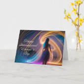 幸国際的せな女の日 カード (黄色い花)