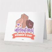 幸国際的せな女性の日 カード (裏面)