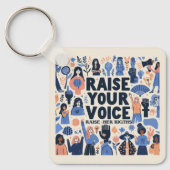 幸国際的せな女性の日 キーホルダー (正面)