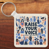 幸国際的せな女性の日 キーホルダー (正面)