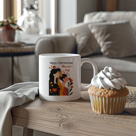 幸国際的せな女性の日 コーヒーマグカップ