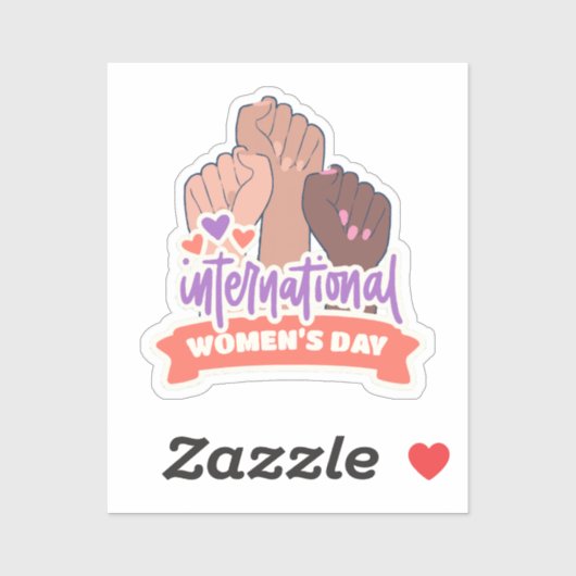 幸国際的せな女性の日 シール (シート)