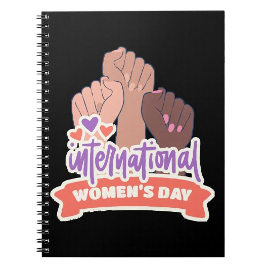 幸国際的せな女性の日 ノートブック (正面)