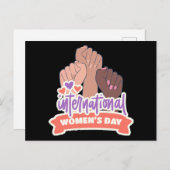 幸国際的せな女性の日 ポストカード (正面/裏面)
