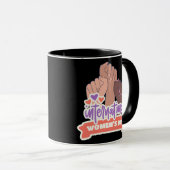 幸国際的せな女性の日 マグカップ (正面右)