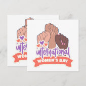 幸国際的せな女性の日 招待状 (正面/裏面)