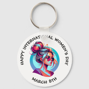 幸国際的せな女性の日 3月8日 キーホルダー