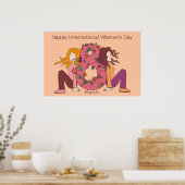 幸国際的せな女性の日（3月8日） ポスター (キッチン)