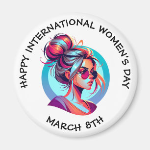 幸国際的せな女性の日 3月8日 マグネット