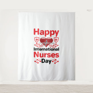 幸国際的ナース日 タペストリー