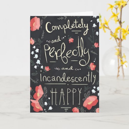 「幸感じせ」で毎日 カード (黄色い花)