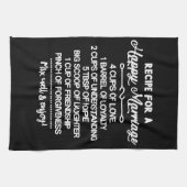 幸感動的せな結婚のための特別レシピ キッチンタオル (横)