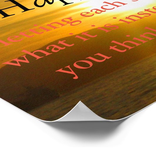 幸感動的せやる気を起こさせるに対する引用文 ポスター (角)