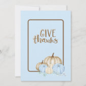 幸感謝してい与え意発表 招待状 (正面)