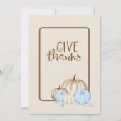 幸感謝してい与え意発表 招待状 (正面)