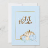 幸感謝してい与え意発表 招待状 (正面)