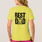 幸最高のパパ日のパパ Tシャツ (裏面)